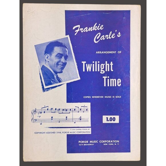 Vintage Twilight Time Sheet Music Buck Ram Morty Al Nevins Dunn 1948 Platters - Picture 2 of 7